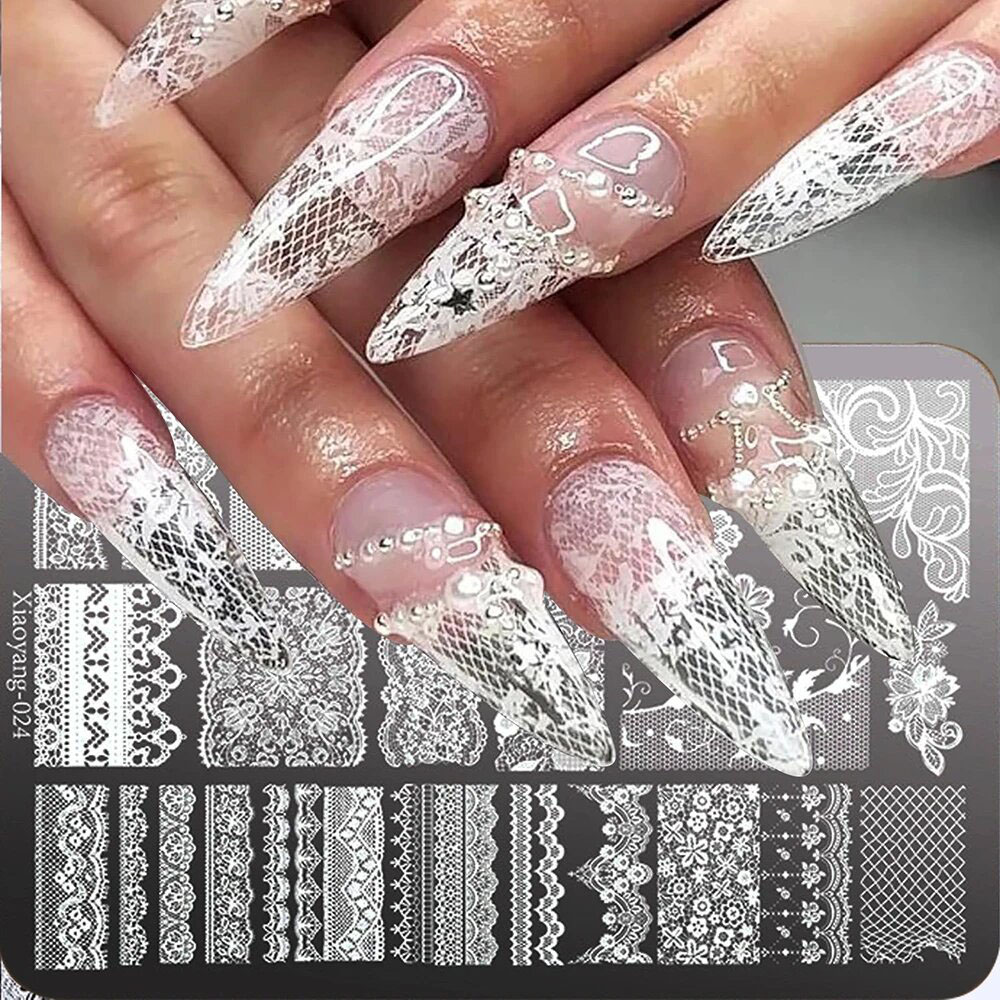 Nail Art Leopard - قالب ختم معدني للزينة بالأظافر مقاس