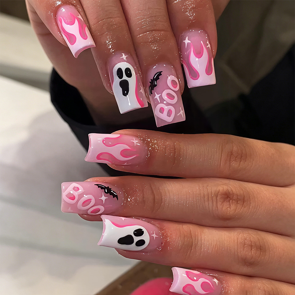 24 قطعة من أظافر الهالوين الاص - مراجعة Nail Art Fake وسعره