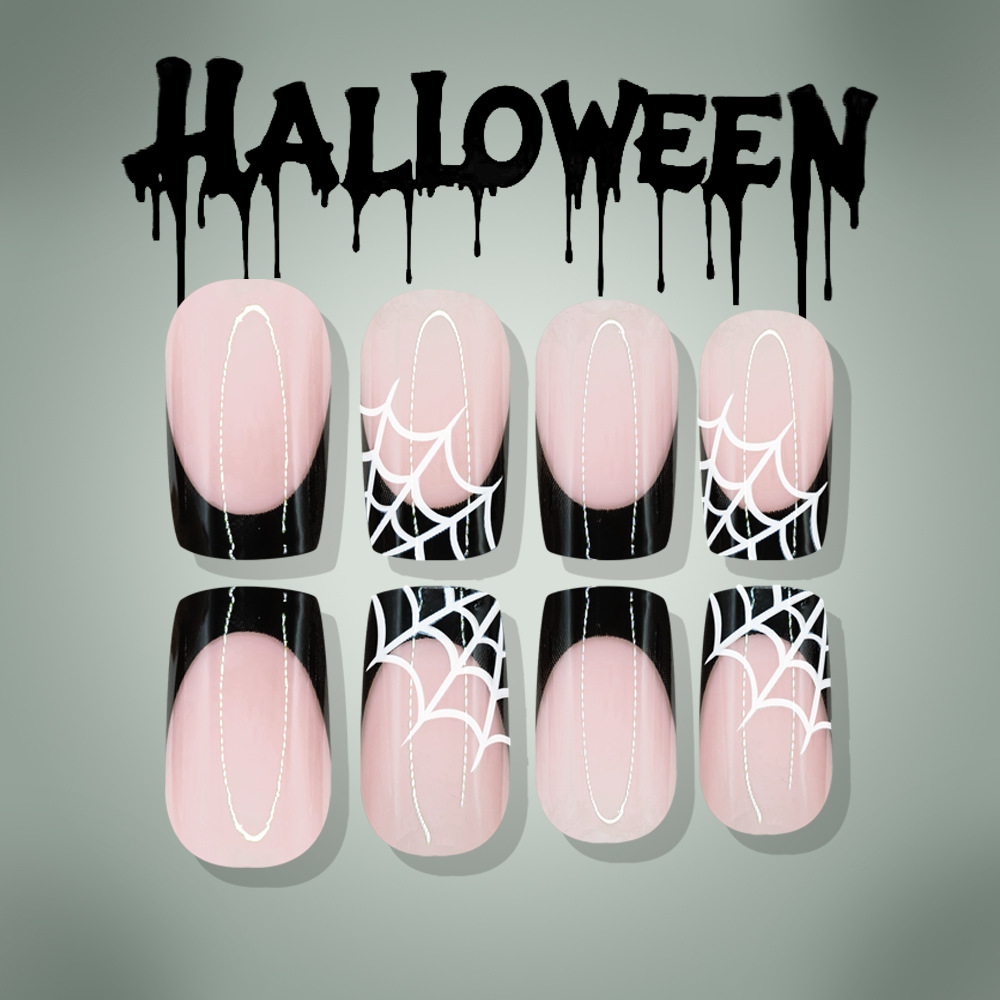 24 قطعة من أظافر الهالوين الاص - مراجعة Nail Art Fake وسعره