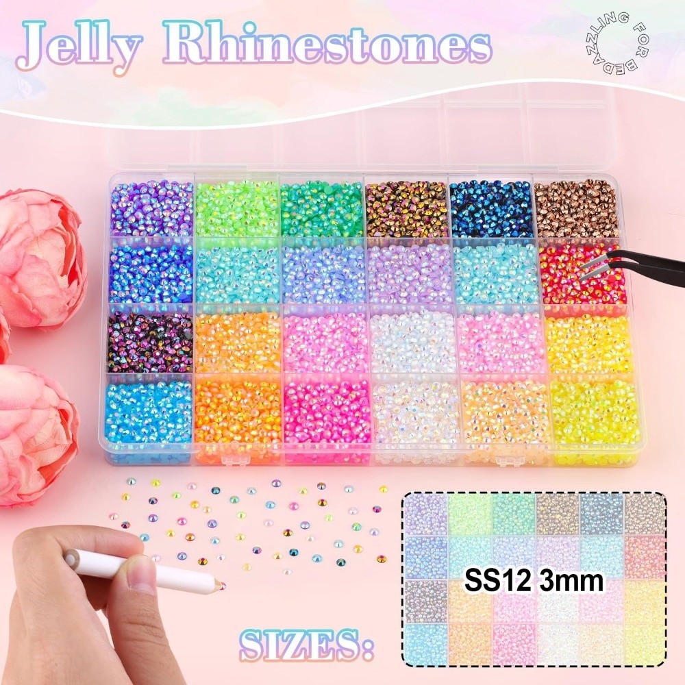 مجموعة أحجار الراين الراتنجية  - مراجعة Nail Art Jelly وسعره
