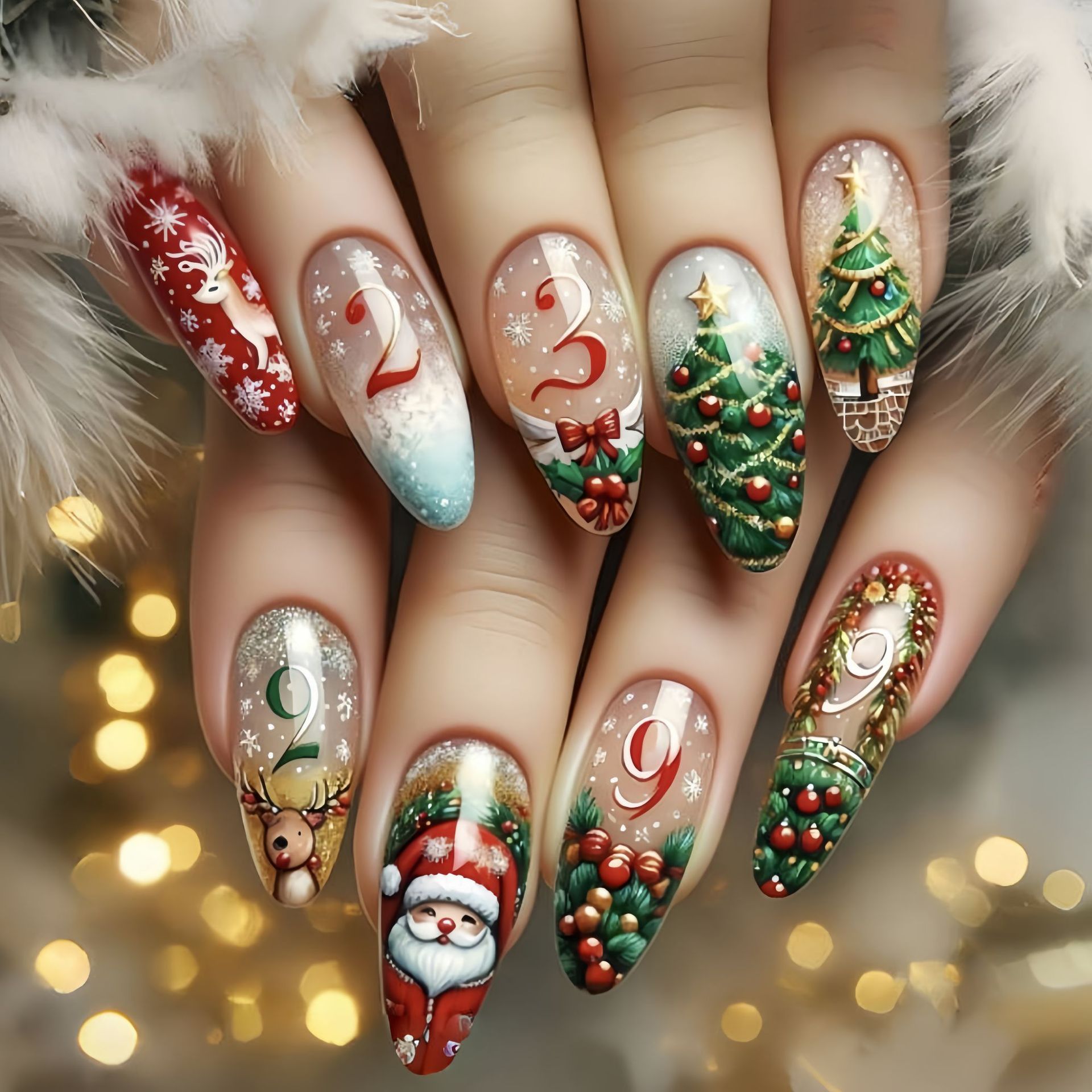 أظافر صناعية متوسطة الحجم لحفل - مراجعة Nail Art Fake وسعره