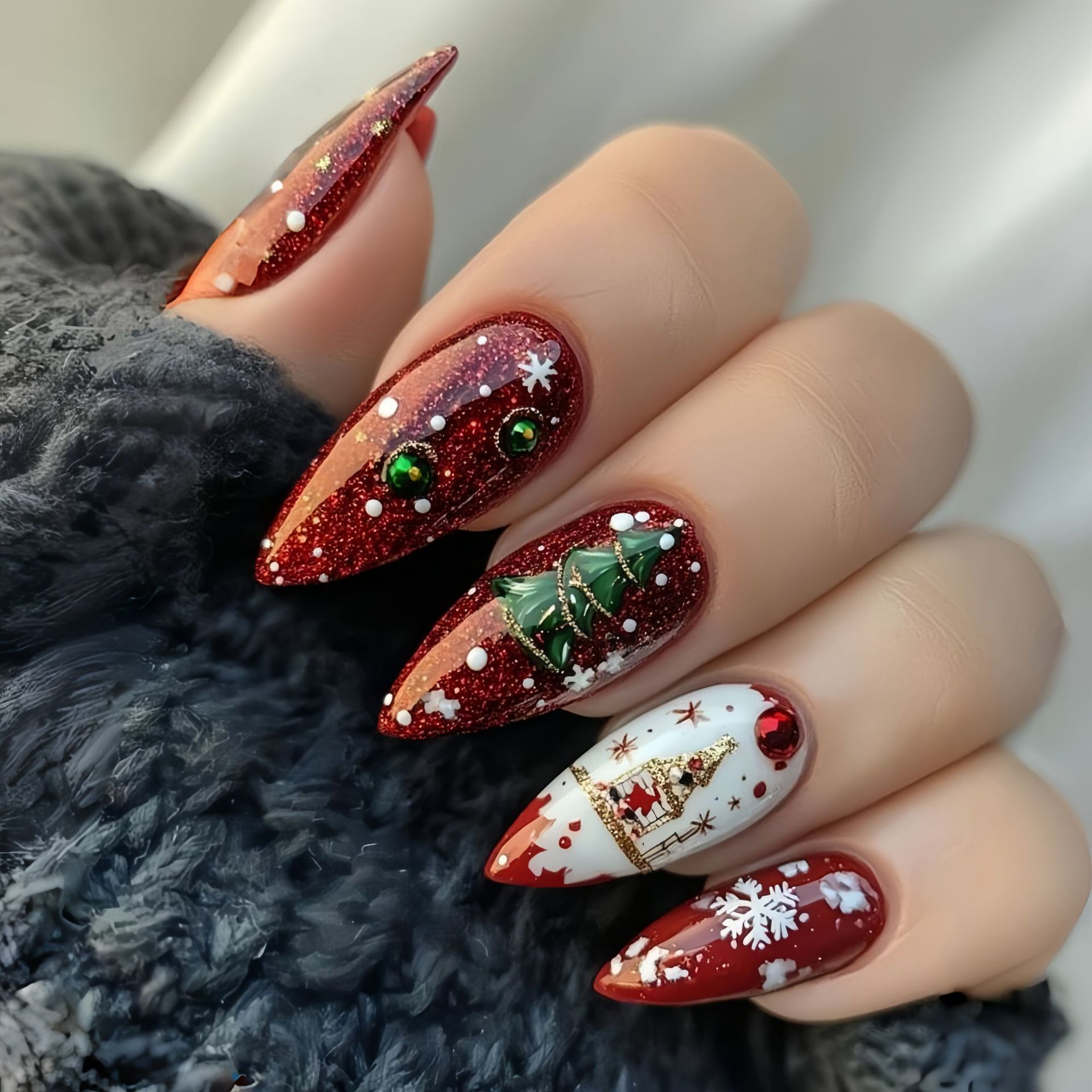 أظافر صناعية متوسطة الحجم لحفل - مراجعة Nail Art Fake وسعره