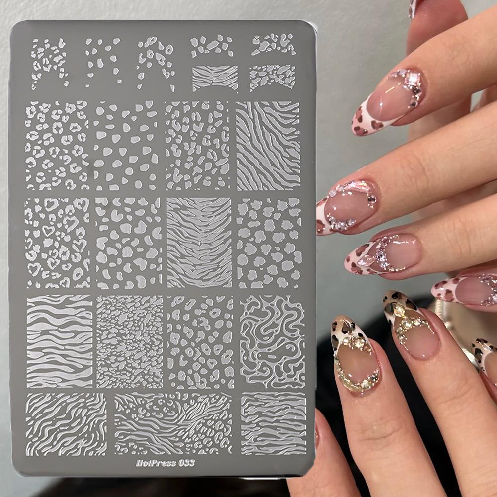 قطعة واحدة من لوحة طباعة الأظا - مراجعة Nail Art Leopard وسعره