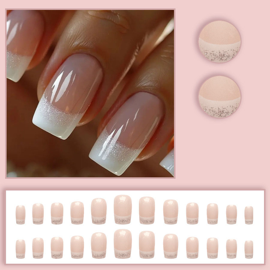 24 قطعة/مجموعة أظافر صناعية مت - مراجعة Nail Art Fake وسعره