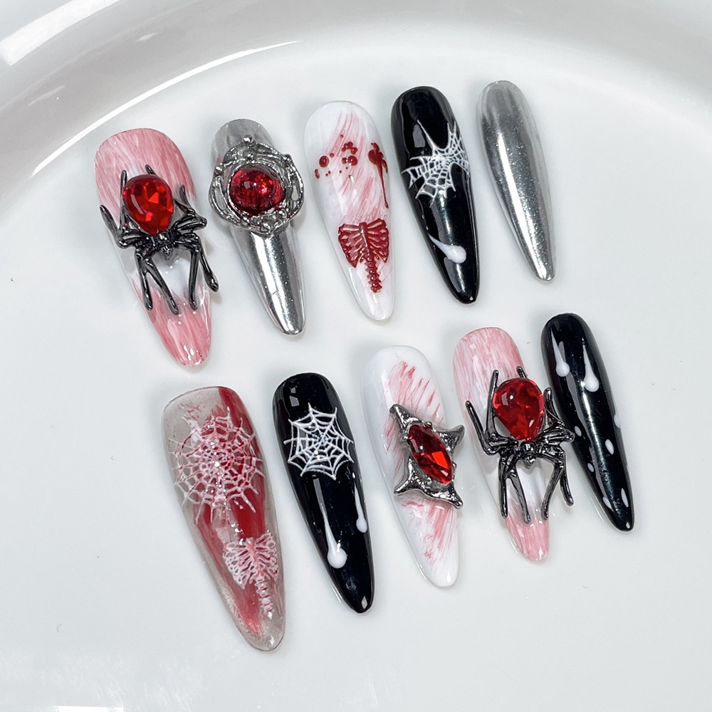 أظافر مزيفة مصنوعة يدويًا في ا - مراجعة Nail Art Fake وسعره