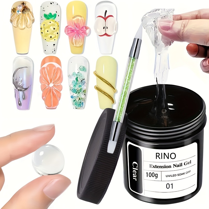 جل أظافر شفاف غير لاصق 100 جرا - مراجعة Nail Art Ombre وسعره