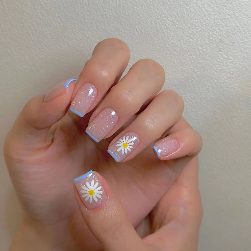 24 قطعة/مجموعة أظافر صناعية قص - مراجعة Nail Art Y2K وسعره